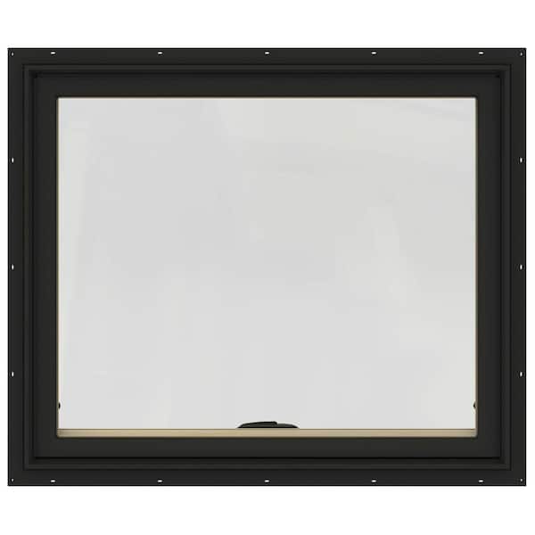 Replace Glass In A Jeld Wen W-2500 Std Clad Awning JELD-WEN 36 in. x 30 in. W-2500 Series Bronze Painted Clad Wood Awning