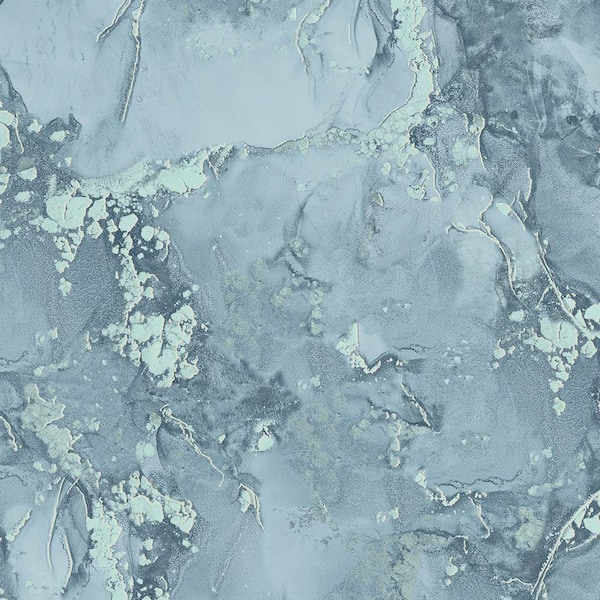 Advantage Grandin Marbled Blue Non Pasted Non Woven Wallpaper Sample
