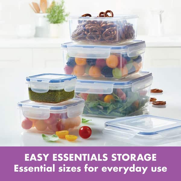 Lock N Lock Easy Essentials™ Color Mates Assorted Food Storage Container  Set, 14-Pc