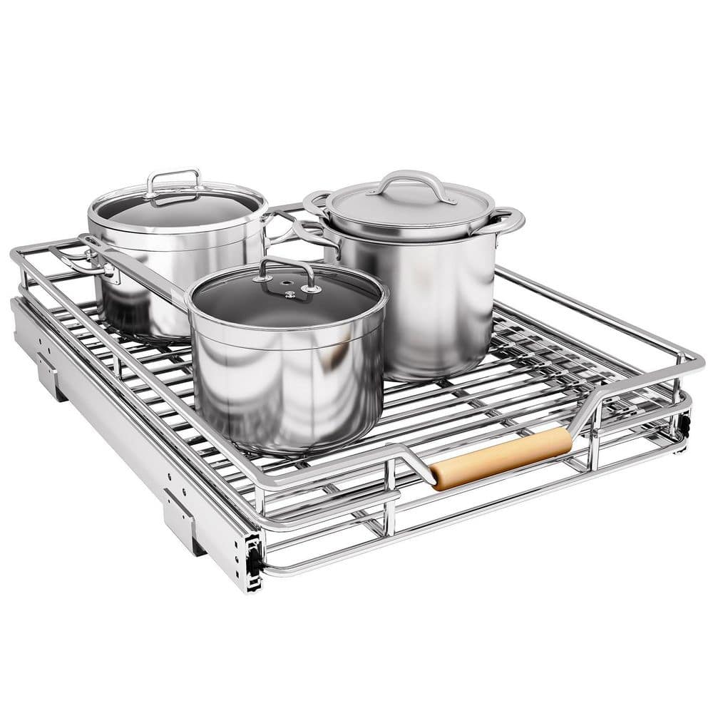 1-Pack Pull out Cabinet Organizer, Heavy Duty Smooth Sliding Under Cabinet Shelves, Full-Extension Roll out Drawers price history on PriceWatchPro