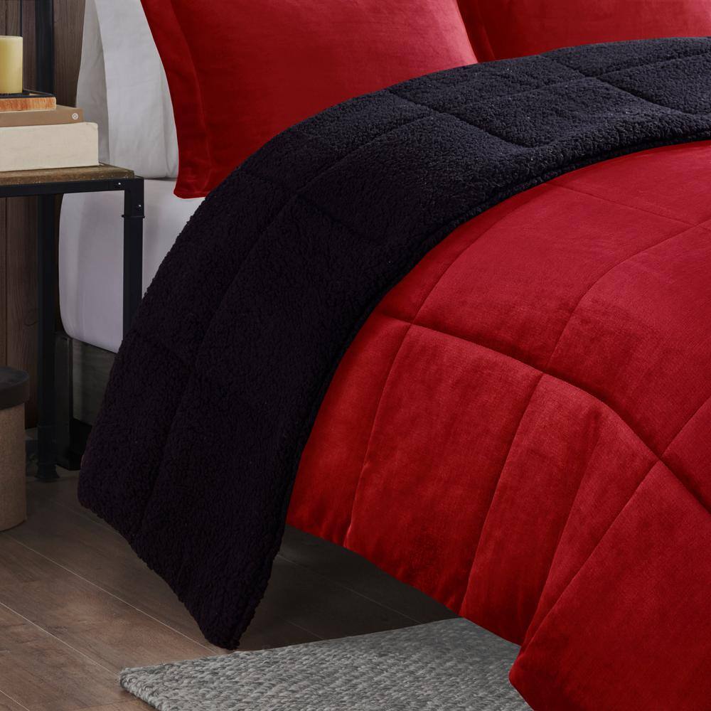 Woolrich Woolrich Alton Plush to Sherpa Down Alternative Comforter Set
