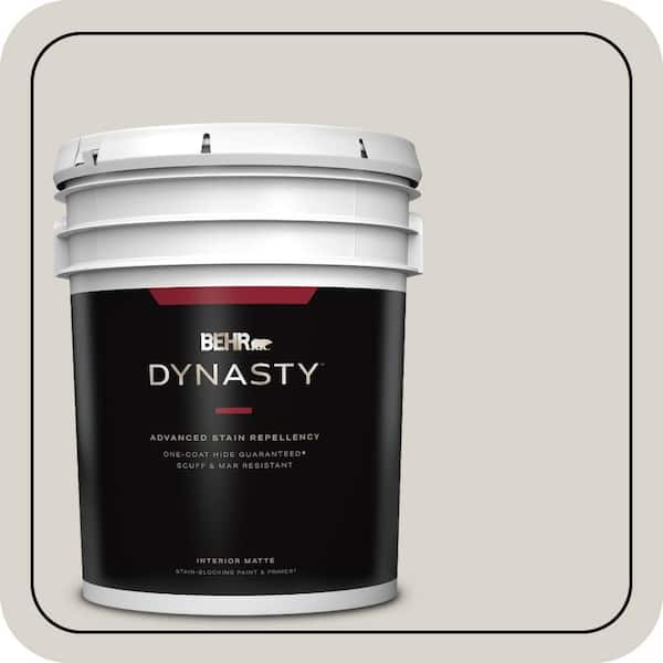 BEHR DYNASTY 5 gal. Home Decorators Collection #HDC-MD-21 Dove One-Coat Hide Matte Interior Stain-Blocking Paint & Primer