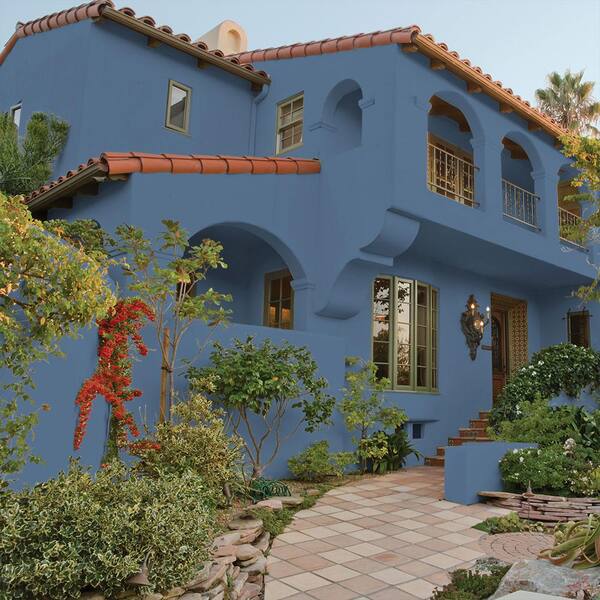 colonial blue exterior paint