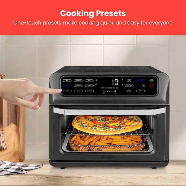Chefman Stainless Steel Dual-Function Air Fryer and Toaster Oven