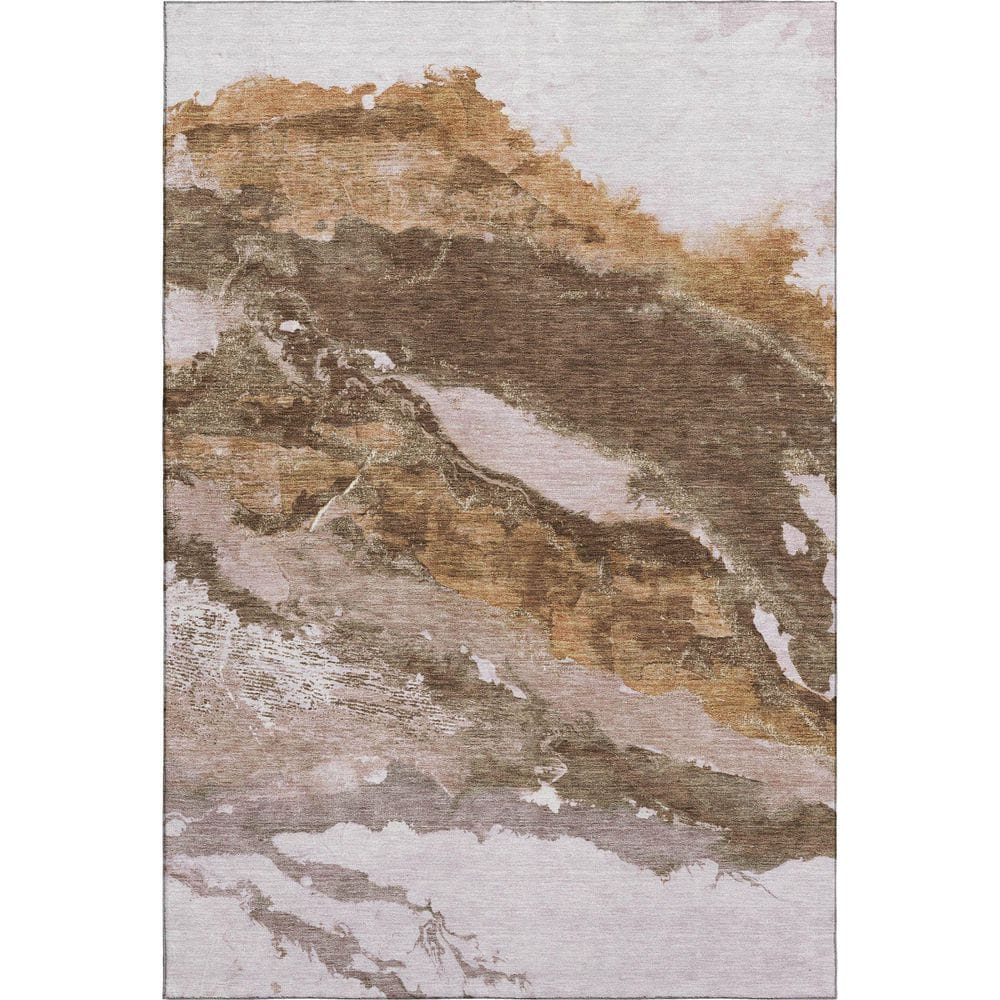 Mayfield Premium Machine Washable Abstract AMF2054 Brown 10 ft. x 14 ft. Area Rug price history on PriceWatchPro