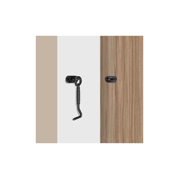 National Hardware Matte Black Indoor/Outdoor Barn Door Lock