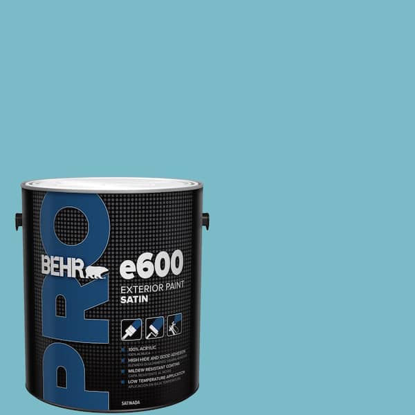 1 gal. #M470-4 Azure Lake Satin Exterior Paint