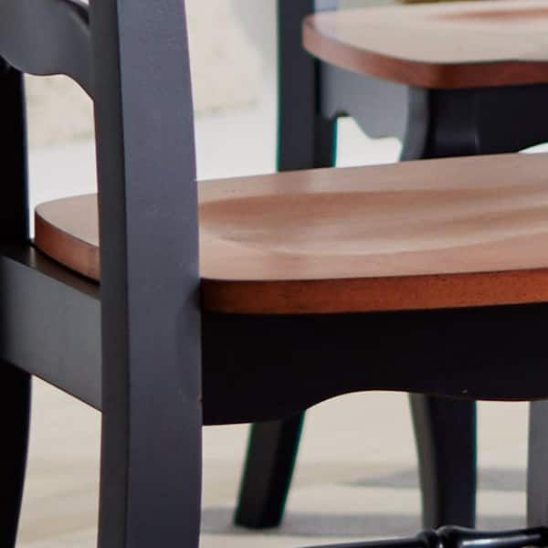 Black oak dining discount chairs