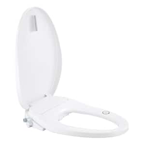 Bliss BB-500 Electric Bidet Seat for Elongated Toilets in White with Drylette Towels