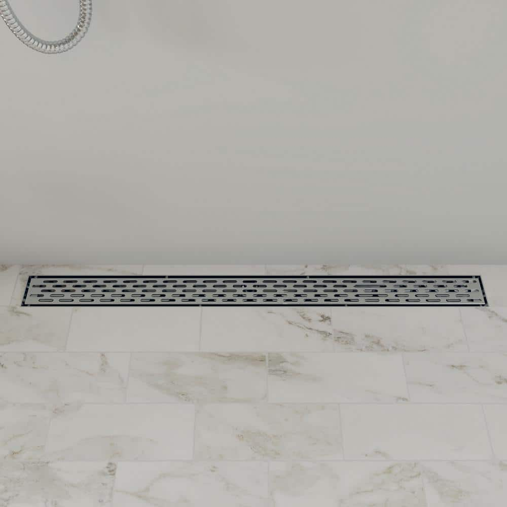 Elegante Drain Collection 36 in. Linear Stainless Steel Shower Drain - Tile  Insert KD01A110-36 - The Home Depot