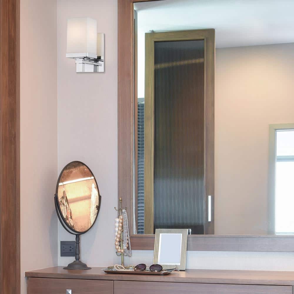 Maddox Chrome 7.63" Direct Wired Electric Wall Sconce