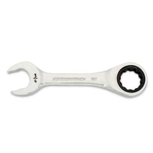 3/4 in. 90-Tooth 12 Point Stubby Ratcheting Combination Wrench