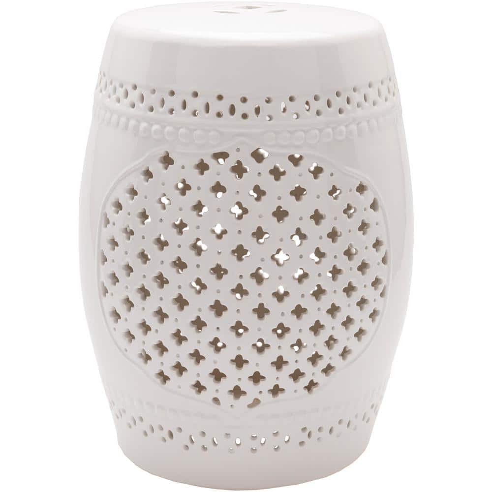 Decarolous White Stool