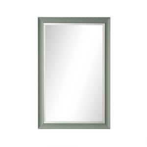 Glenbrooke 26.0 in. W x 40.0 in. H Rectangular Framed Wall Bathroom Vanity Mirror in Smokey Celadon