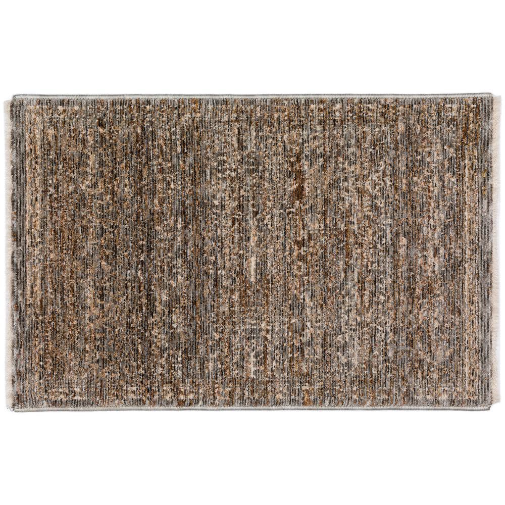 Yarra Vintage 1 ft. 8 in. x 2 ft. 6 in. Gray Rug
