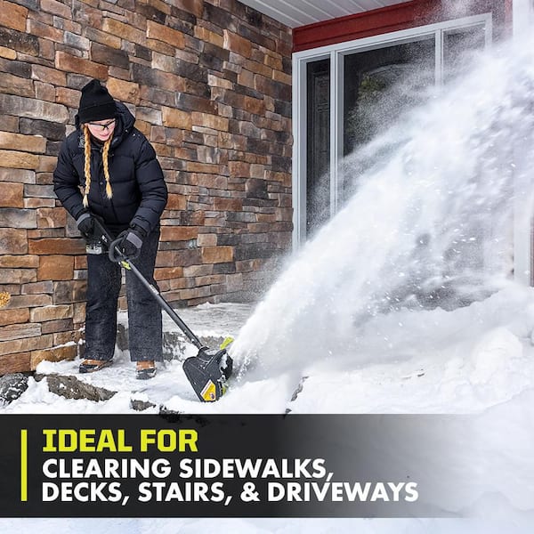 RYOBI ONE+ 18V 10 in. Cordless Electric Snow Shovel 30th