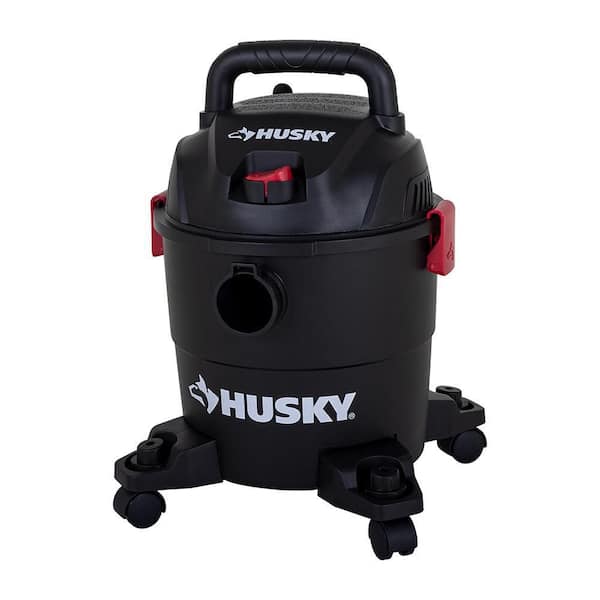 Husky 4 Gal. Poly Wet/Dry Vac with Filter, Hose, and Accessories