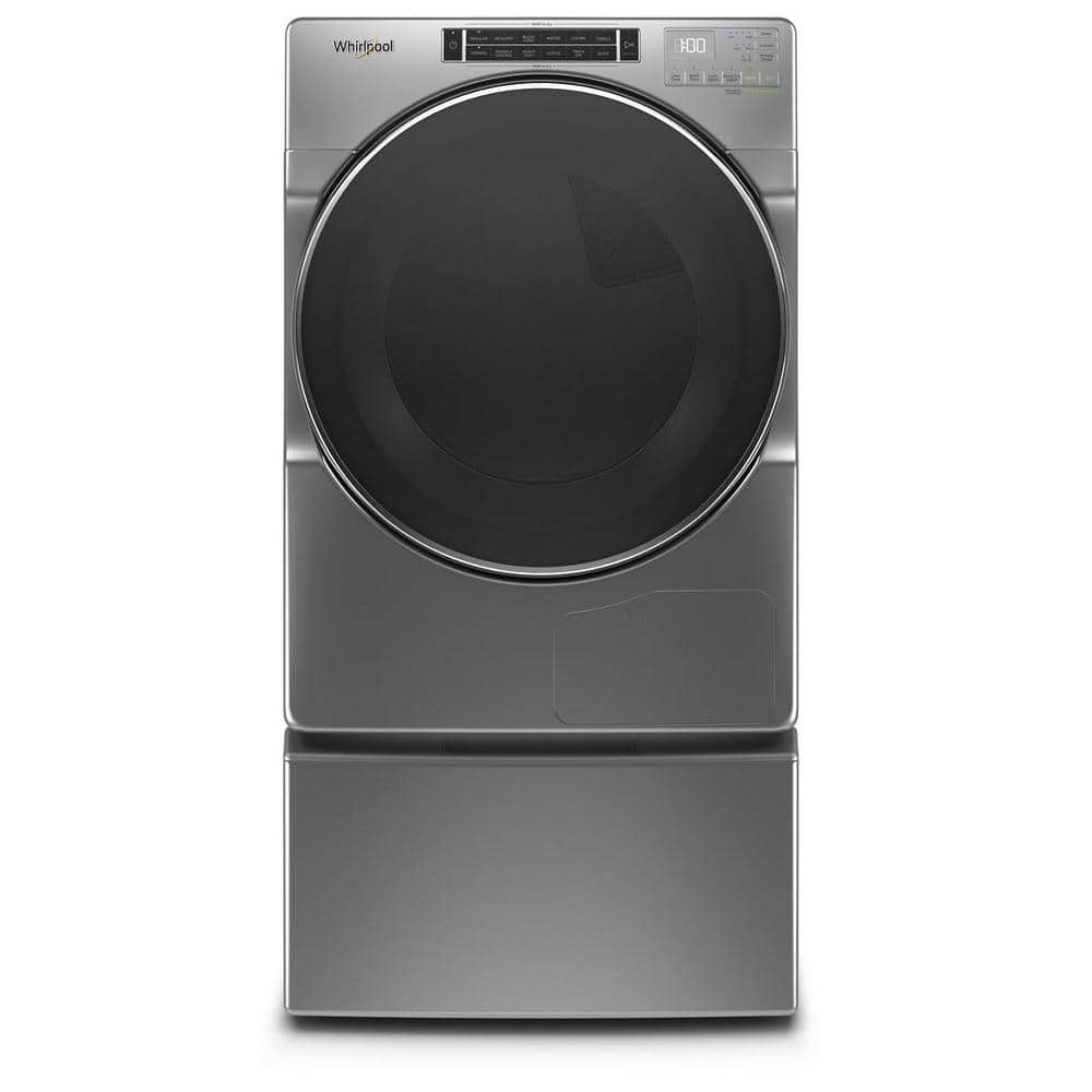 Chrome Shadow 7.4 cu. ft. Stackable Front Load Electric Dryer with Stainless Steel Drum