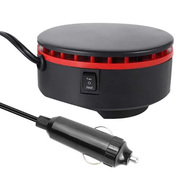 12V Portable Car Heater, Fast Heating & Cooling Fans with Cigarette Lighter Plug, Defroster and Windshield Defogger