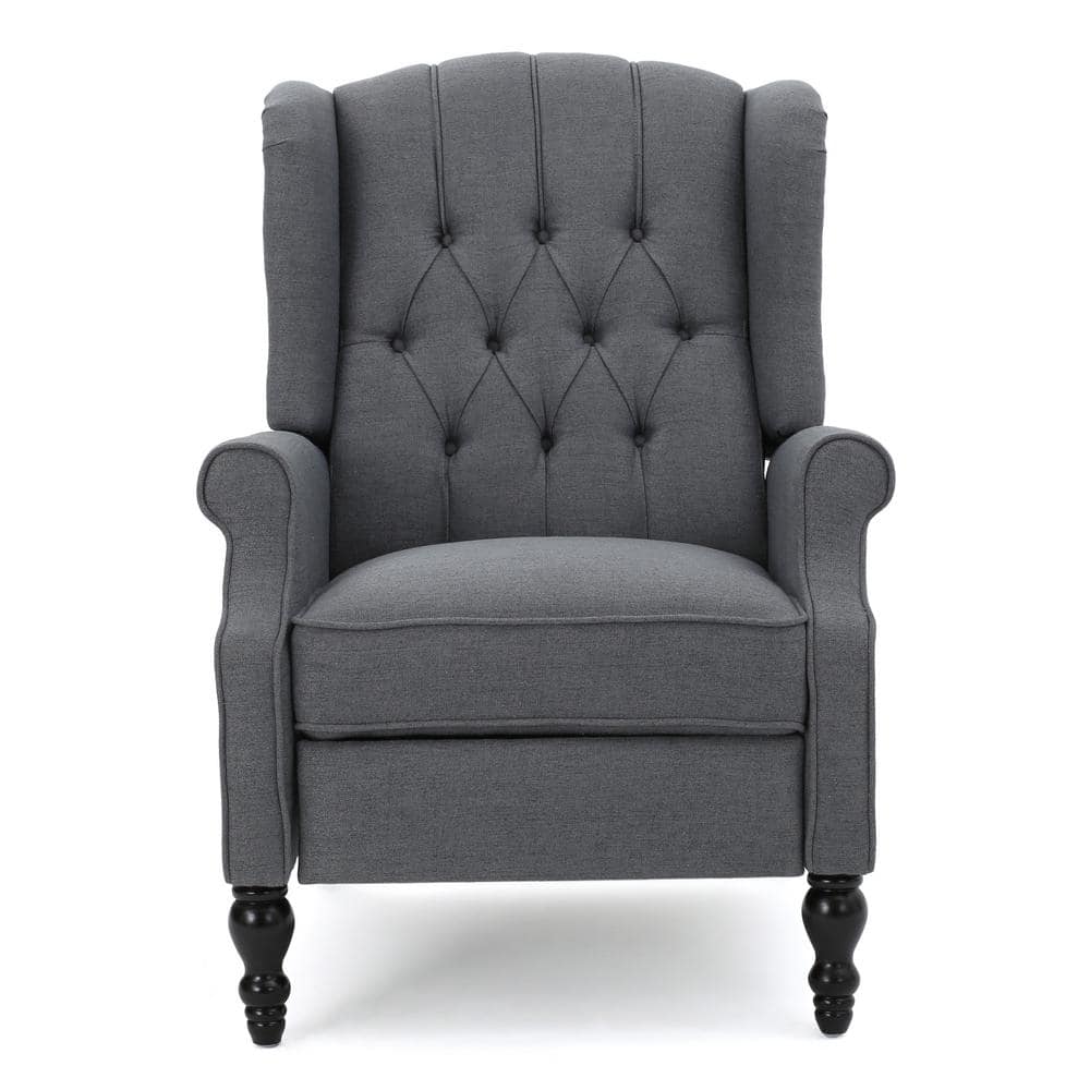 Irving Square Arm Upholstered Recliner, Polyester Wrapped Cushions,  Heathered Chenille Charcoal in 2023