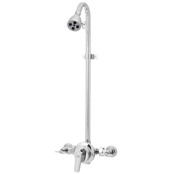 Speakman Sentinel Mark II 2-Handle 3-Spray Shower Faucet in Polished Chrome (Valve Included)