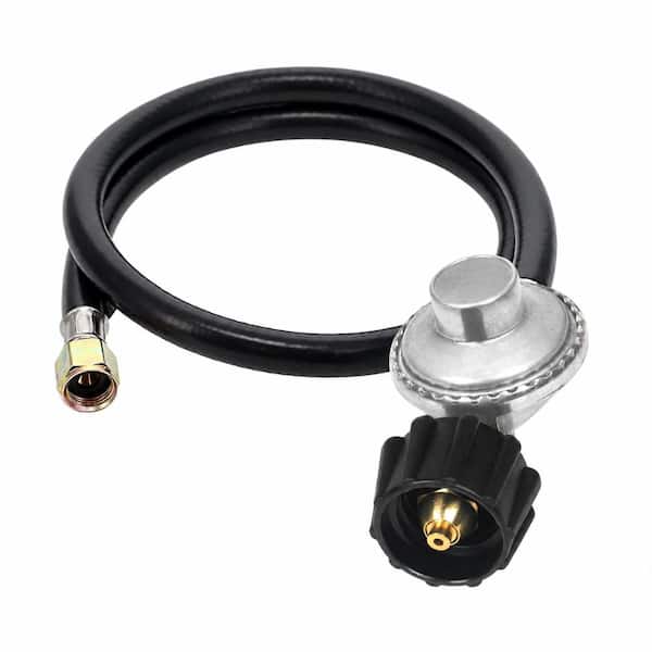 2-Foot Propane Gas Grill Regulator and Hose, QCC-1 LP Replacement for Weber Genesis and Spirit, Char-Broil