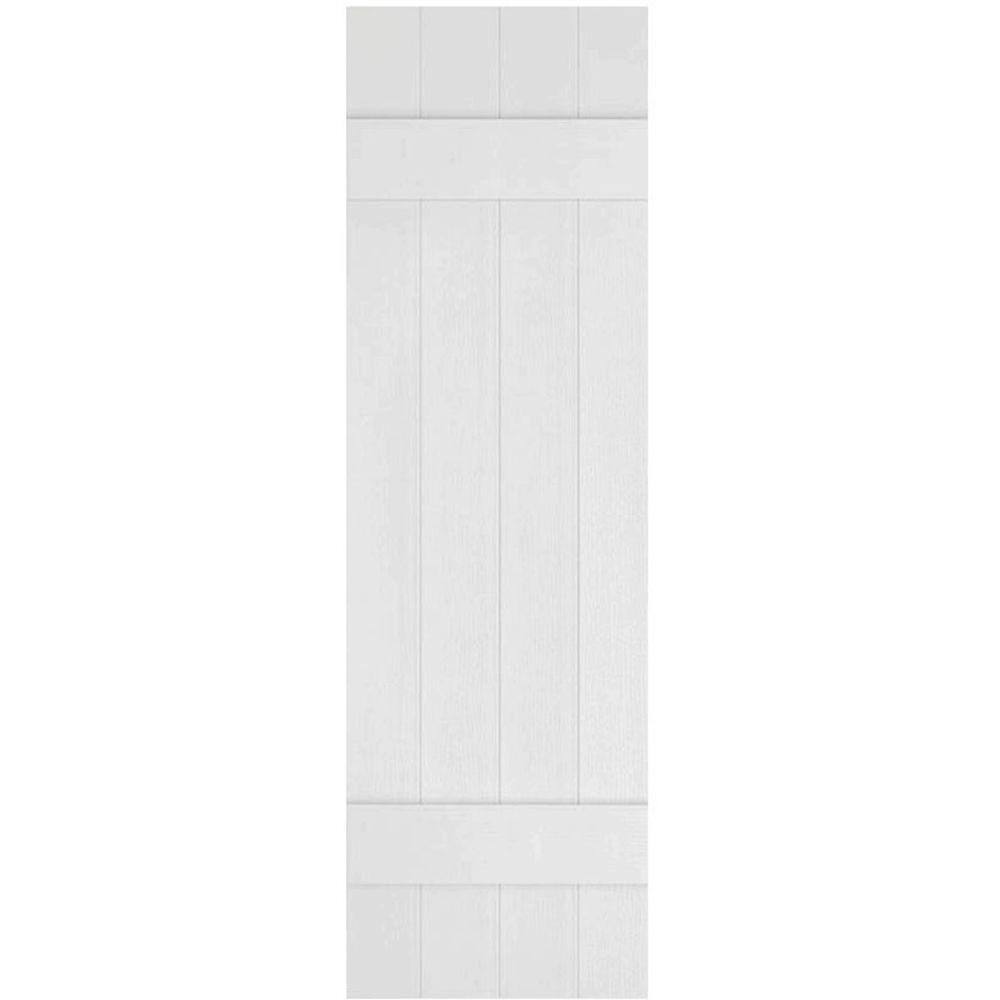 Ekena Millwork 14 in. x 28 in. Lifetime Vinyl Custom Four Board Joined ...