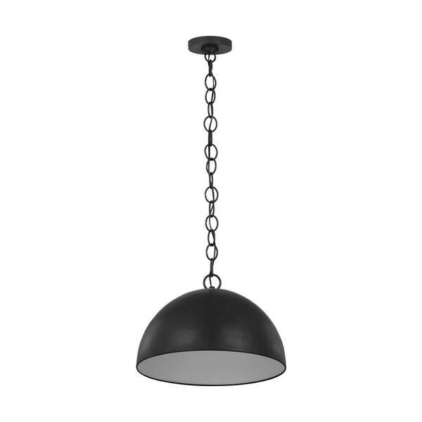 Generation Lighting Whare Medium 1-Light Aged Iron Pendant
