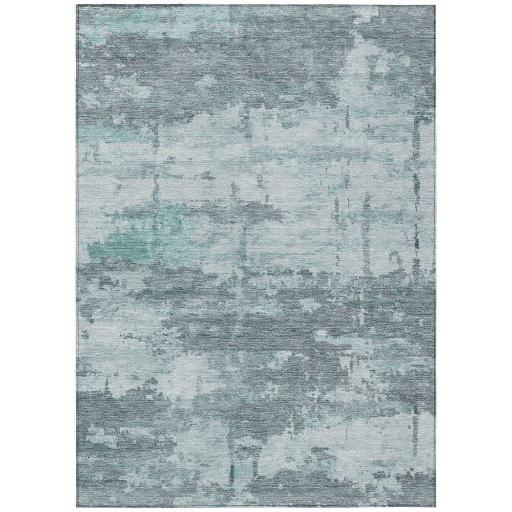 Chantille Machine Washable Indoor/Outdoor Abstract ACN2362 Aqua 3 ft. x 5 ft. Area Rug price history on PriceWatchPro