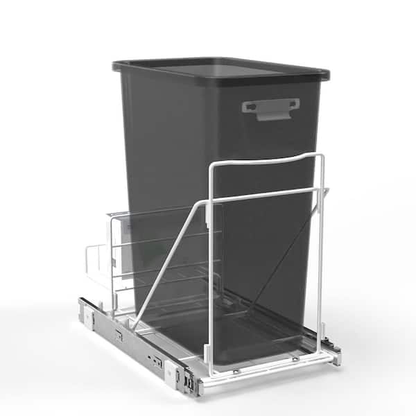 Pull Out Kitchen Trash Can Frame for Under Cabinet with Adjustable Design, Frame Only