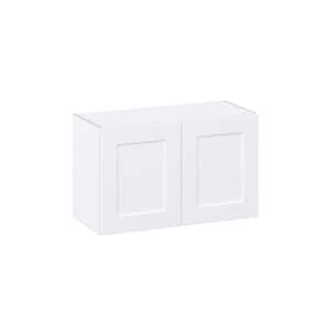 Wallace Painted Shaker 33 in. W x 14 in. D x 20 in. H Warm White Assembled Wall Bridge Kitchen Cabinet