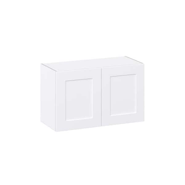J COLLECTION Roseland 33 in. W x 14 in. D x 20 in. H Assembled Shaker Wall Bridge Kitchen Cabinet in Warm White