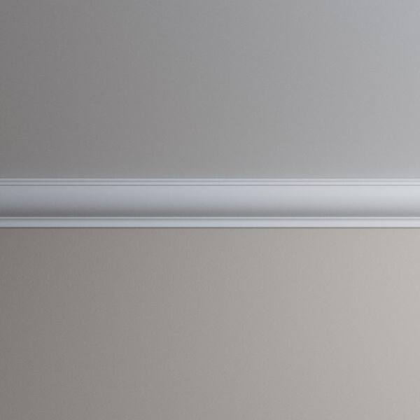 Ekena Millwork Enoch 4 in. D x 5.625 in. W x 96 in. L Polyurethane Crown Moulding
