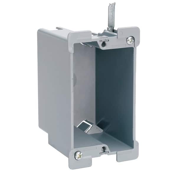Legrand Pass & Seymour Slater Old Work Plastic 1 Gang 16 Cu. In. Swing Bracket Box with Quick/Click