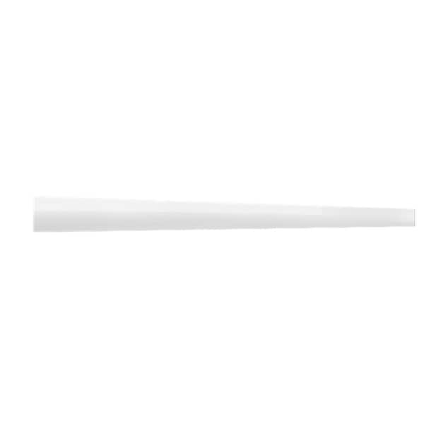 LIFEART CABINETRY Valencia 96 in. W x 0.75 in. D x 4.5 in. H in Gloss White Toe Kick
