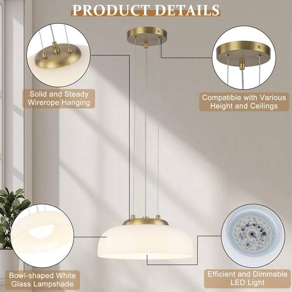 ライト・照明 LED Padella pendant lamp ゴールド
