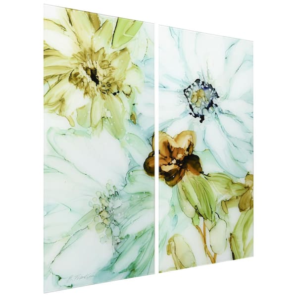 Art Glass  All frame sizes for maximum clarity – Pressed Floral