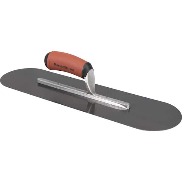 18 in. x 5 in. Blue Steel Pool Trowel - DuraSoft Handle
