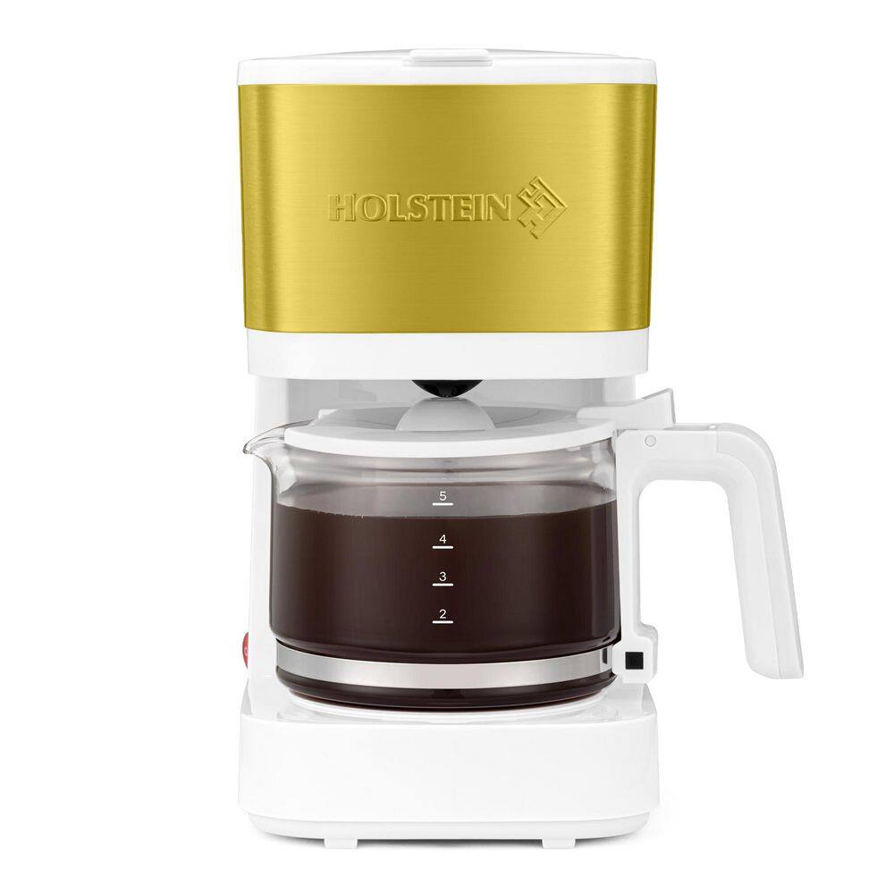 5-Cup Coffee Maker, White and Gold price history on PriceWatchPro