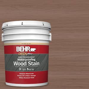 5 gal. #ST-148 Adobe Brown Semi-Transparent Waterproofing Exterior Wood Stain