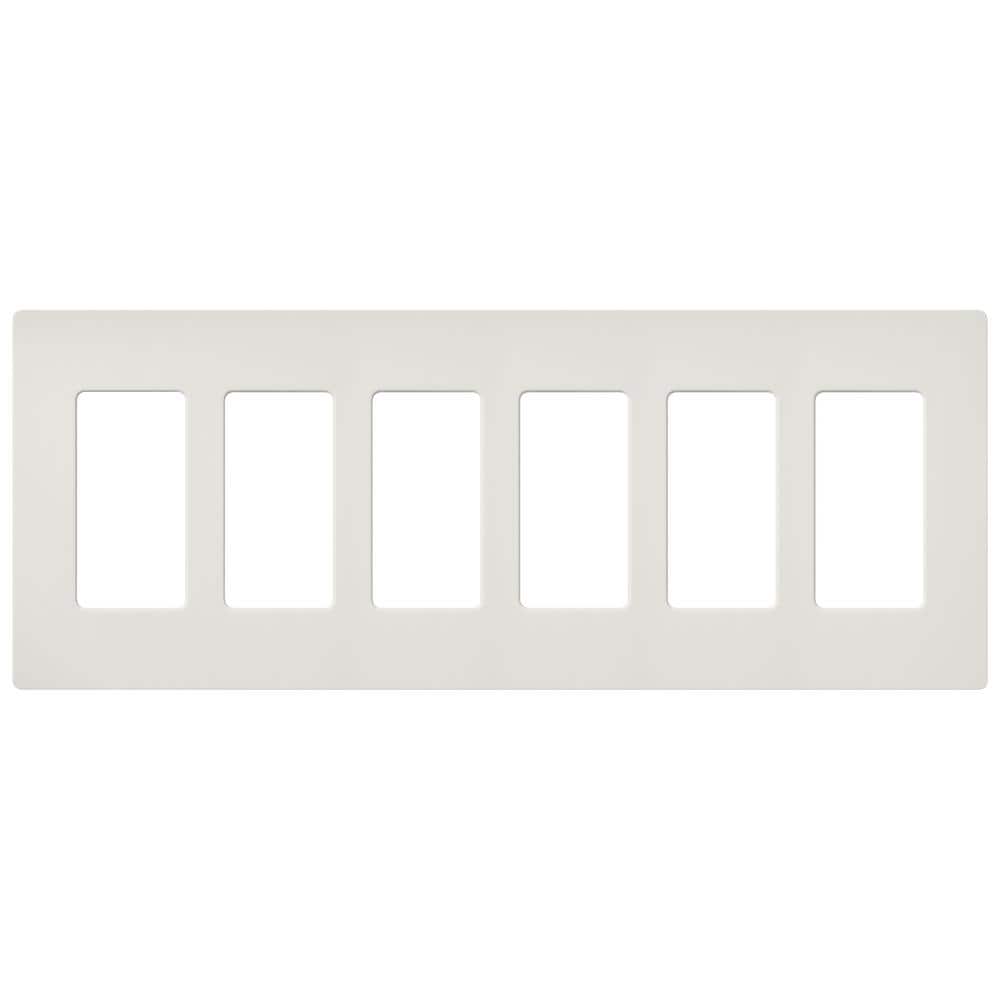 Claro 6 Gang Wall Plate for Decorator/Rocker Switches, Satin, Lunar Gray (SC-6-LG) (1-Pack) price history on PriceWatchPro