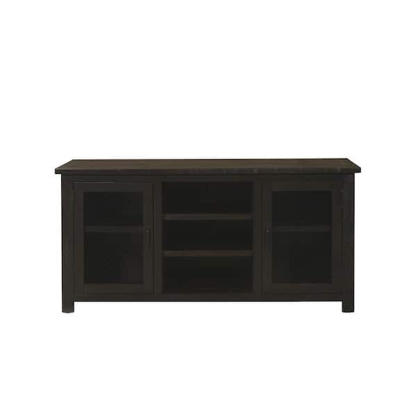 Martin Svensson Home Ventura Espresso Wood Tv Stand Fits Tvs Up To 65 In With Adjustable Shelves 909118 Martin Svensson Home Ventura Espresso, Espresso Media Cabinet With Doors