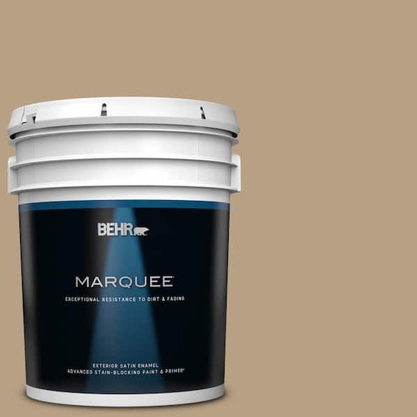 BEHR MARQUEE 5 gal. Home Decorators Collection #HDC-AC-12 Craft Brown Satin Enamel Exterior Paint & Primer