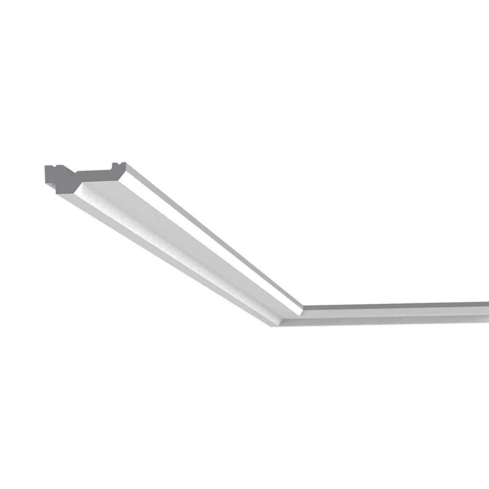 Primed White Polyurethane Crown Moulding 2-3/8 in x 7/8 in