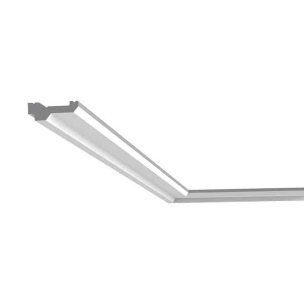 ORAC DECOR 2-3/8 in. x 7/8 in. x 78-3/4 in. Primed White Plain Polyurethane Crown Moulding (3-Pack)
