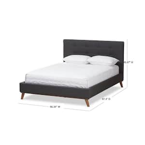 Valencia Dark Gray Queen Platform Bed