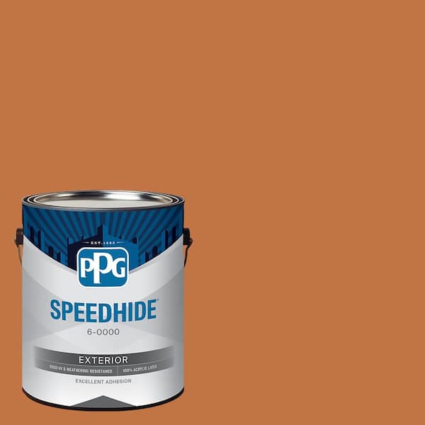 SPEEDHIDE 1 gal. PPG1200-6 Ginger Root Semi-Gloss Exterior Paint