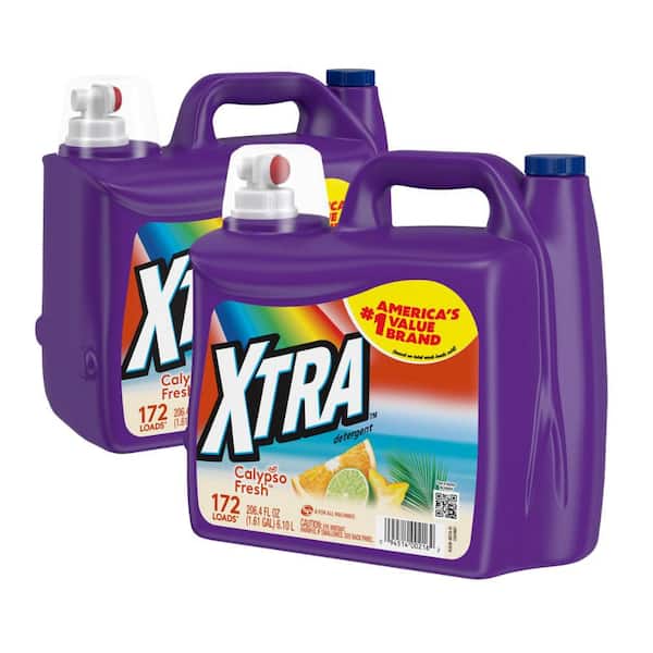 Xtra Calypso Fresh Liquid Laundry Detergent  172-Loads, 206.4 fl.oz., 2-Pack