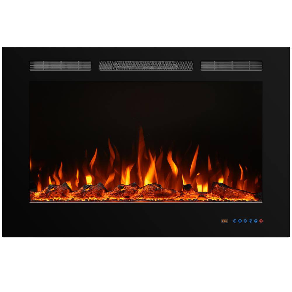 40 in. Electric Fireplace Insert with Remote and Log Crystal, Black price history on PriceWatchPro