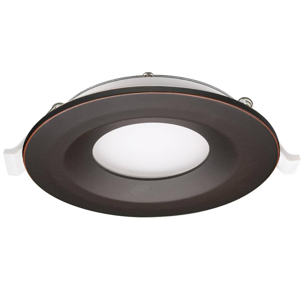 3 in. Canless Integrated LED Recessed Light Oil Rubbed Bronze Trim Kit 550l